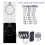 (Black 2 button 433mhz) 433/868MHz Rolling Code Remote Control Compatible with FAAC XT2 XT4 Garage Door Sliding Gate Motor Electric Gate Opener Remote 2