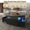 80cm Round Lift Top Coffee Table  Black 5