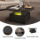 80cm Round Lift Top Coffee Table  Black 6
