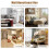 80cm Round Lift Top Coffee Table  Black 7
