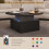 80cm Round Lift Top Coffee Table  Black 9