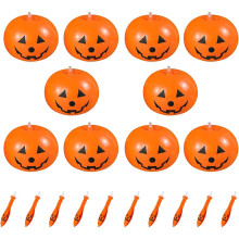 20 Pack Halloween Pumpkin Balloons Light Up Reusable Self Sealing Decor