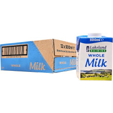 Lakeland Dairies Whole Milk 500ml x 12