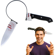 Halloween Knife Scissors Headband Costume Props Funny Cosplay Party Decor