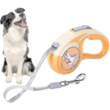 (orange) 25-26 Retractable Stretchable Leash 360 Flex Rope Outlet Small Pets Walk Train 4 Colors