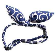 (Navy Blue, M) Bow Bowtie Cat Collar Necklace Accessory for Cats and Small Dogs