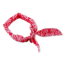 (Red) Cooling Collar Scarf Wrap Soaked Tie Neck Head Instant Cool Down for Dog and Men Women