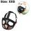 (Orange, XXS) Short Snout Dogs Mesh Muzzle Adjustable Training Aid Stop Biting Chewing Barking 2