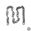 (Silver/S) Creative Imitation Plastic Thick Large Iron Chain Dog Leash Supply D 1