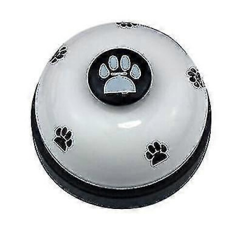 (white black) Creative Pet Bell Trainer Interactive Cat Dog Training Toy Bell