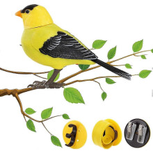 (Style 1) Realistic Bird Simulation Electric Singing Chirping Motion Sound Activated Toy for Pets