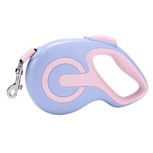 (Blue, 5 m) Heavy Duty Retractable Dog Leash Non-slip Handle Safe Rope for Walking Pets