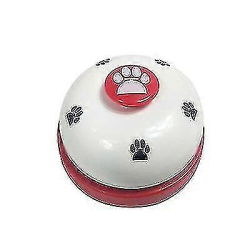 (white yellow) Creative Pet Bell Trainer Interactive Cat Dog Training Toy Bell 2