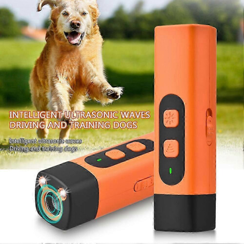 (Orange) Bark Shield Anti-Bark with HD Display & LED Flashlight Stops Barking Without Yelling 2
