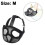(Black, M) Short Snout Dogs Mesh Muzzle Adjustable Training Aid Stop Biting Chewing Barking 2