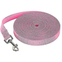 (pink, 1.2m *2cm) Rugged Outdoor Tracking Leash for Large Dogs Pet Leash No Pull