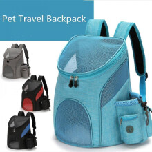 (Grey, L) Foldable DoubleBackpack CatDog PetBox Carrier Crate Outdoor TravelFashion Supplies PetCarr