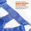 (Blue, M) Reflective Safety Strap Dog Head Halter Collar No-Pull Adjustable Training Harness 3