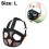 (Orange, L) Short Snout Dogs Mesh Muzzle Adjustable Training Aid Stop Biting Chewing Barking 2