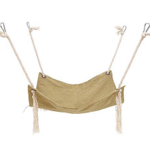 (BEIGE, 47X47cm) MIMIGO Cat Dog Rabbit Hammock Adjustable Straps Metal Hooks Heavy Duty Machine Washable