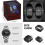 Automatic Watch Winder Box 2 Watches Motor LED 3