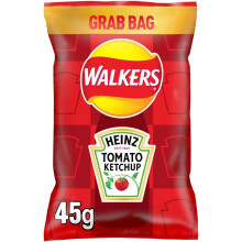 Walkers Heinz Ketchup Crisps 45g x 32