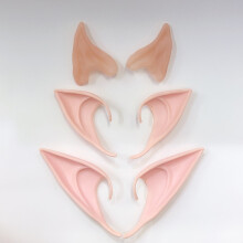 3 Pairs Elf Ears Costume Accessories Soft Pointed Ears for Halloween Party