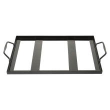 Zoutblokhouder/Rek 12,40 X 8,42 Inch Metalen Zoutplaathouder voor Grillen, Barbecueën, Koken, Buitenpicknick en Barbecue
