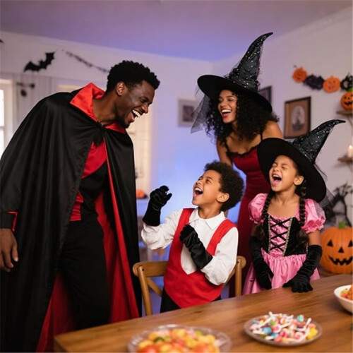 Women’s Black Cat Witch Hat Halloween Costume Accessory for Party 2