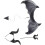 Halloween Devil Costume Set Devil Horn Headband Stick Black Wings Cosplay 1