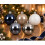 30 Christmas Tree Baubles White Silver Blue 6cm 5