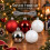 30 Red White Silver Mixed Baubles Shatterproof 6cm 5