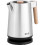 Bollitore elettrico - ECG - RK 1767 Strix Timber - 1,7 L - Inox con dettagli in legno - Base 360 1