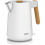 Bollitore elettrico - ECG - RK 1768 Strix Timber White - 1,7 L - Elemento riscaldante nascosto - Base 360 1