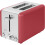 Toaster - ECG - Tradizione Corsa - 2 Scheiben - 6 Bräunungsstufen - Mattes Rot Edelstahl 1
