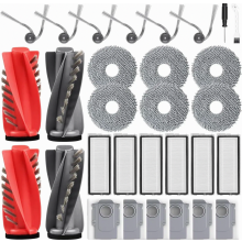 30-piece accessory set for Roborock Qrevo Curv, Qrevo Curv S5X, Qrevo Edge S5A & Qrevo S5V robotic vacuum cleaners | 4 main brushes, 6 dust