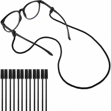 Cinghia per occhiali, confezione da 6 cinturini universali per occhiali senza coda, catenella in silicone per occhiali, porta occhiali da sole, cordin