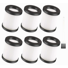 6 Stück XL-618A Fliters Ersatzfilter für Moosoo XL-618A M8-PRO schnurlosen Staubsauger waschbar