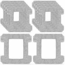 12 cleaning pad replacements for ECOVACS WINBOT W2 Omni & W2 & W1 Pro & W1 window cleaning robots; washable microfiber cleaning cloths effec
