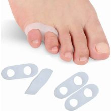 Siliconen teenspreiders voor de kleine teen, voor hallux valgus, hamertenen en voetpijn.