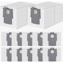 12 bolsas para aspiradoras Roborock Qrevo, Qrevo S, Qrevo Pro, Qrevo Master, Qrevo Edge, Qrevo Curv, Qrevo Slim V 35A, Qrevo 35S, Qrevo 8 Max