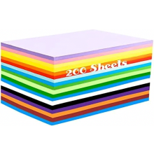 200 listov farebného papiera A4, farebný skladací papier v 20 farbách (70 g/m²), farebný papier na kreslenie/r