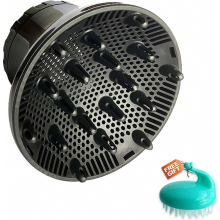 Diffusore universale per capelli, accessorio diffusore per asciugacapelli, adattabile a phon con ugello da 1,4 a 2,6 pollici per acconciature ricce o