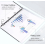 40-piece A4 document folder, waterproof, for organizing documents, with hole punch, Velcro closure and label pocket 5