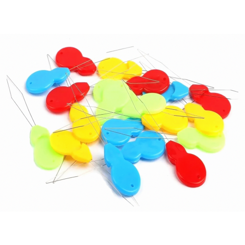 Frypay Needle Threader, 20 Pieces, Plastic Sewing Needle Threader for Sewing Machines and Hand Sewing, Thread Threading Aid Tool