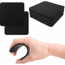 10-pack of grip pads, weightlifting grip pads, neoprene workout pads for fitness, bodybuilding & strength training, black alternative to tra