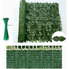 Schermo per la privacy del balcone, telo frangivento e per la privacy con foglie verde scuro, siepe artificiale effetto foglie, piante per siepe per l