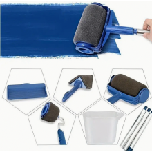 Profi Maler Set, Farbroller mit Tank für tropffreies Streichen – Fertig in Rekordzeit, Farbroller Set mit Kantenroller & Eckenstreichen