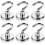Magnetic hooks, holding force 34kg, neodymium magnet hooks, extra strong, 6 pieces 1