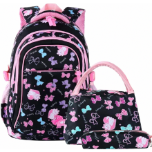 Mochila escolar para niñas, mochila escolar, bolso escolar, mochila infantil de día, conjunto de 3 piezas para la escuela y el ocio.